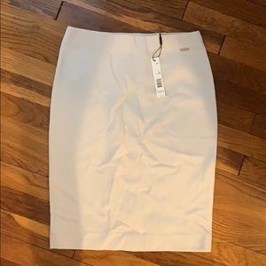 Tahari winter white pencil skirt NWT